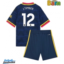 Arsenal Jurrien Timber #12 Bortedraktsett Barn 2026-27 Kortermet (+ Korte bukser)